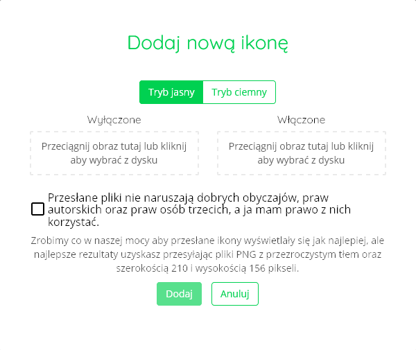 Dodaj ikonę